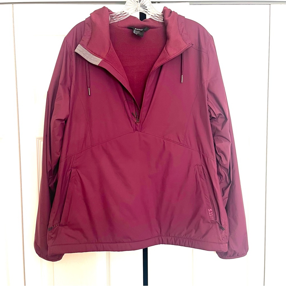 5.11 Tactical Women's Seacoast Anorak Pullover Half Zip Fleece Jacket - Medium